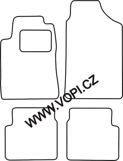 Autokoberce Peugeot 605 1990 - 1999 Royalfit (3605)